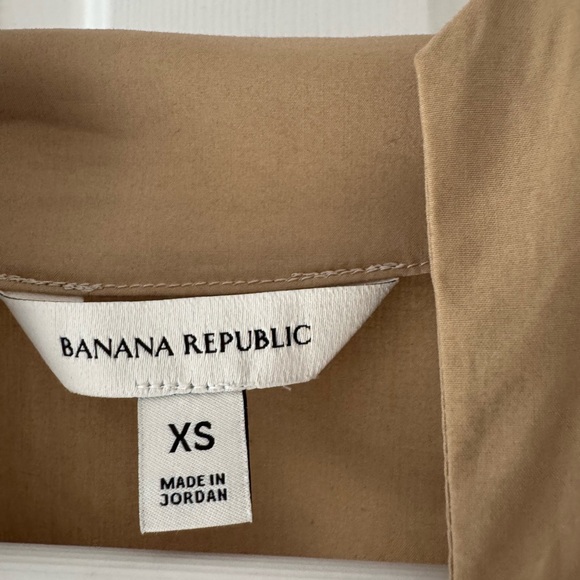 Banana Republic  COTTON POPLIN CINCHED-WAIST SHIRT XS - Picture 4 of 6